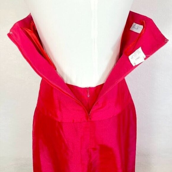 Mori Lee  2 Piece Dress Strapless Dress Bold Barbie Coquette Y2K Prom Formal 10 - Picture 7 of 9